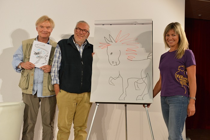 Noi e loro, Gabriele Caccialanza, Danilo Mainardi e Luisa Vuillermoz Archivio Fondation Grand Paradis